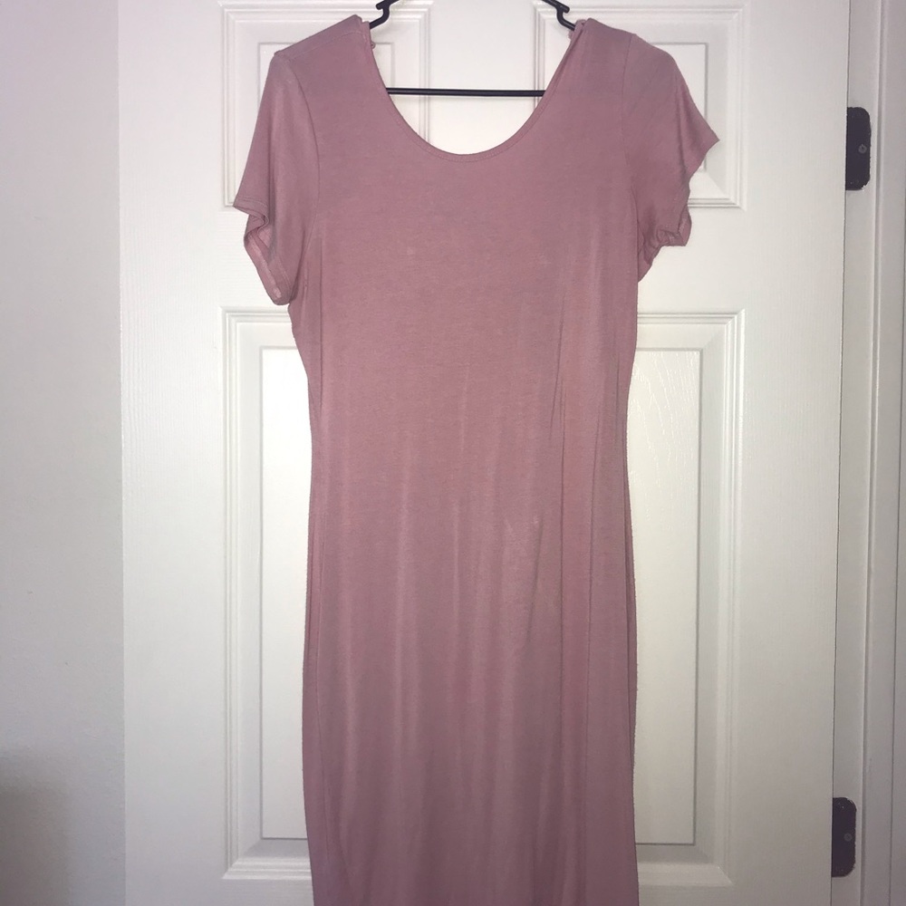 Pink T-Shirt Dress